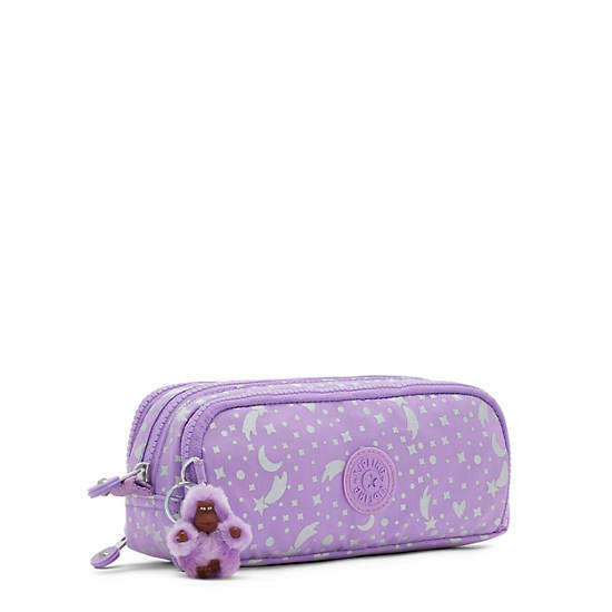 Kipling Gitroy Printed Pencil Case Çanta Metal | TR 1086RV